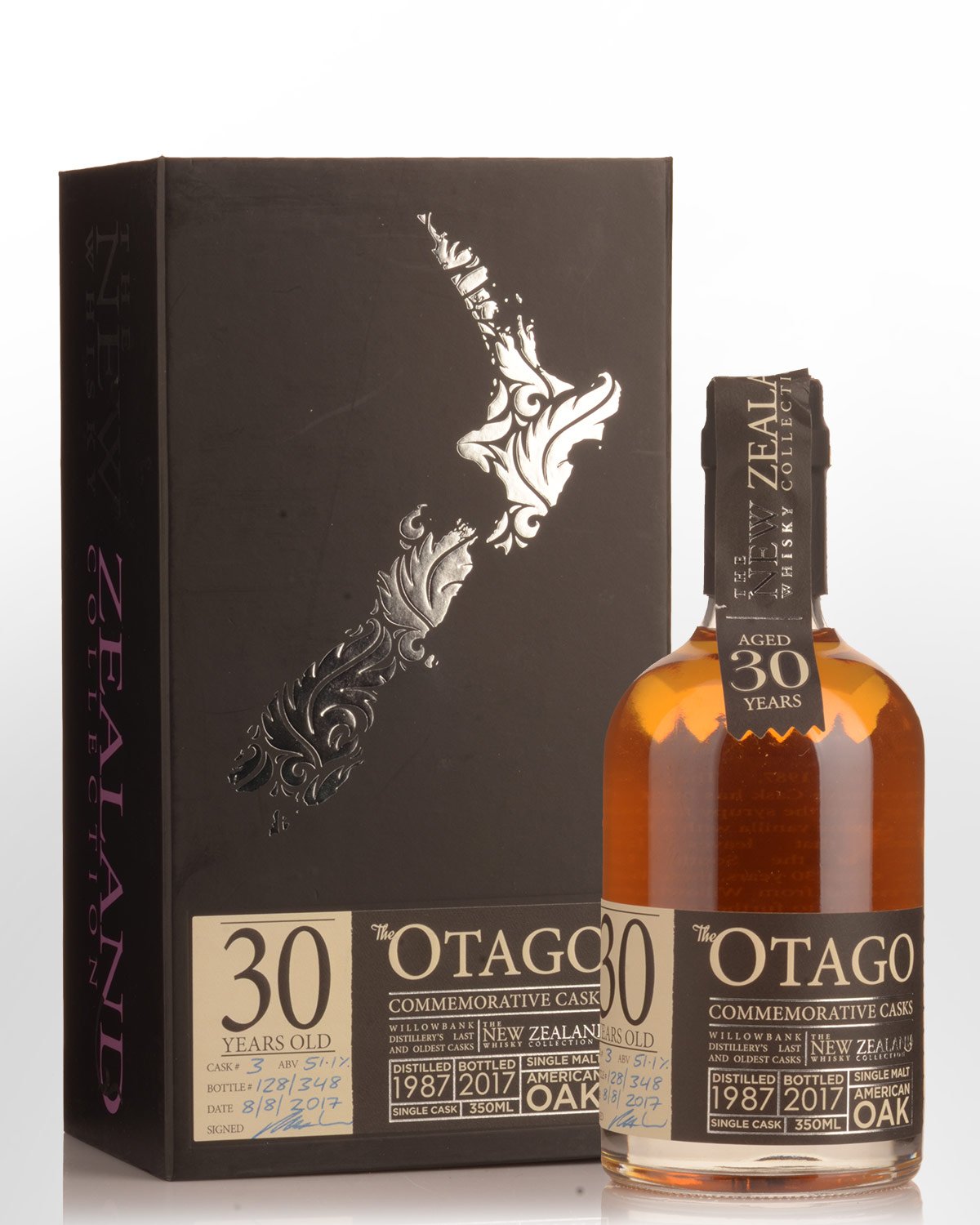 The New Zealand Whisky Collection South Island 30 Year Old "The Otago" Single Malt New Zealand Whisky (350ml)