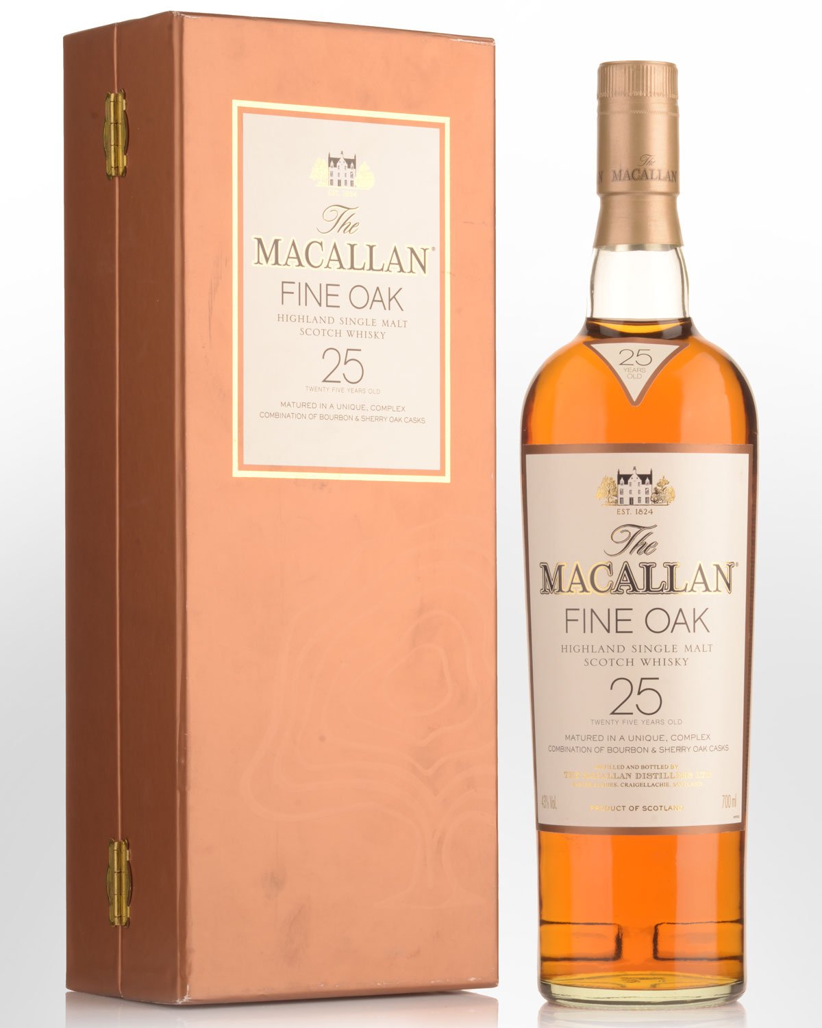The Macallan Fine Oak 25 Year Old Single Malt Scotch Whisky (700ml)