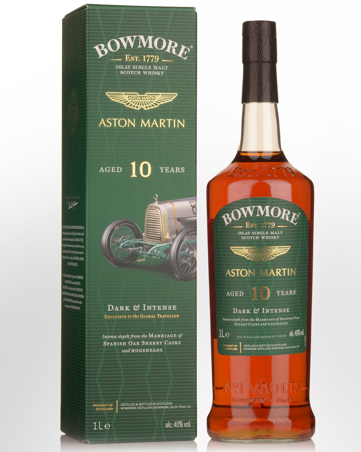 Bowmore Aston Martin Dark & Intense 10 Year Old Single Malt Scotch Whisky (1000ml)