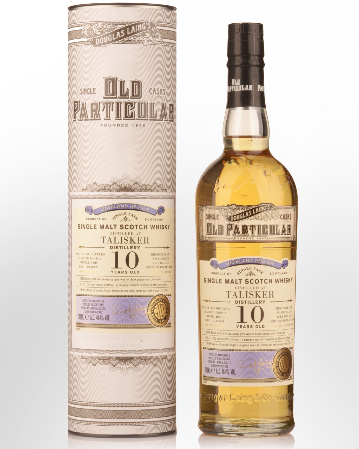 2015 Douglas Laing & Co. Old Particular Single Cask Talisker 10 Year Old Single Malt Scotch Whisky (700ml)