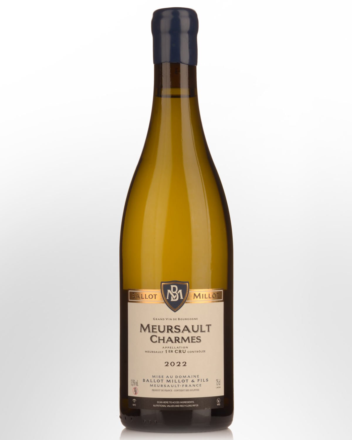 2022 Domaine Ballot Millot Meursault Charmes Premier Cru