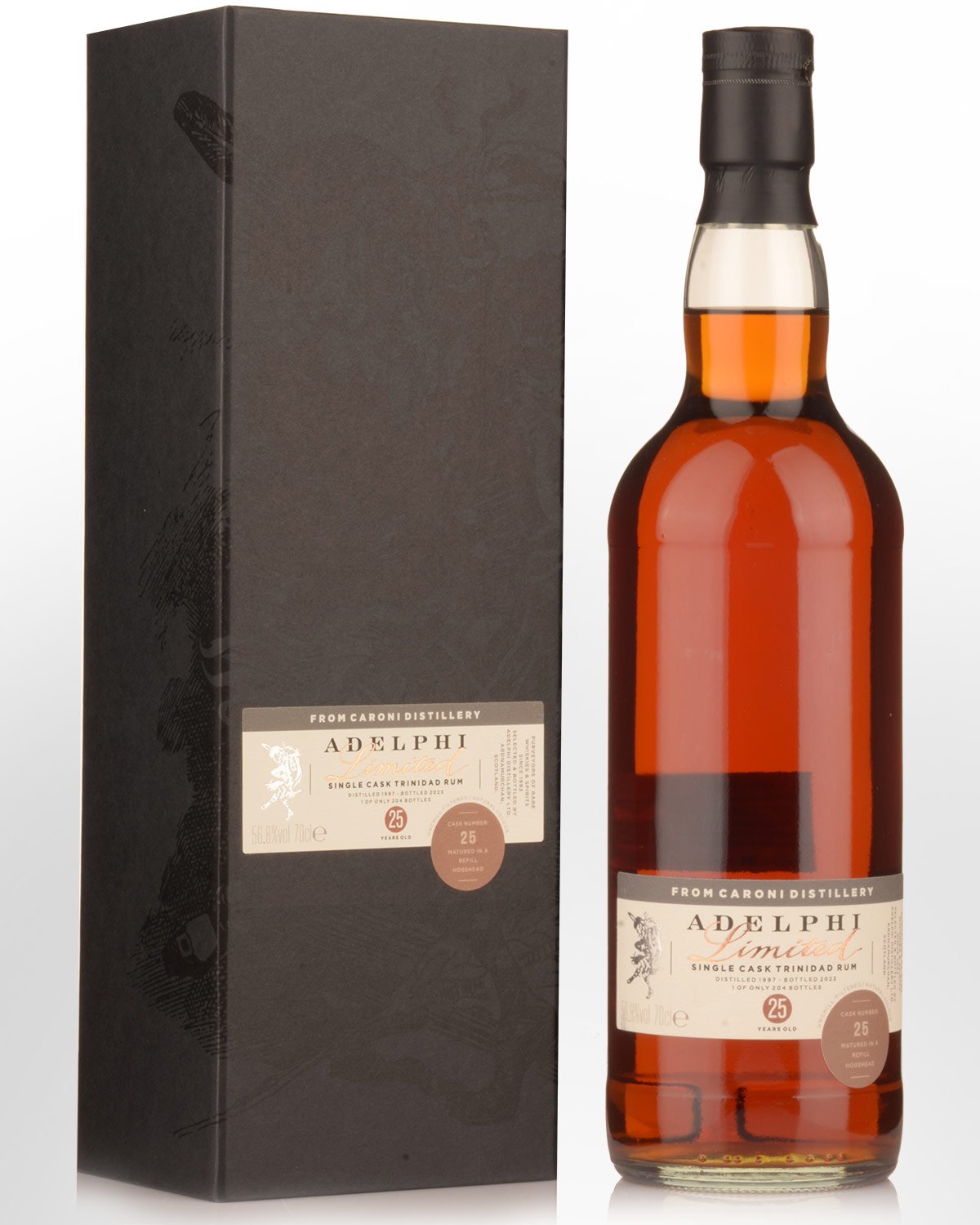 1997 Adelphi Caroni Single Cask 25 Year Old Cask Strength Trinidad Rum (700ml)