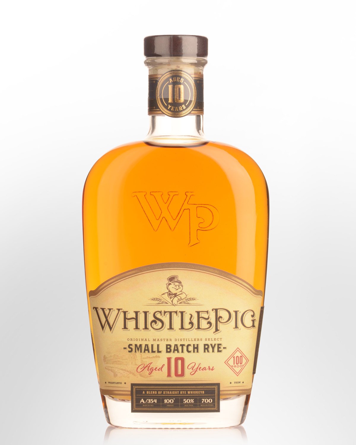 Whistle Pig 10 Year Old Straight Rye Whiskey (700ml)