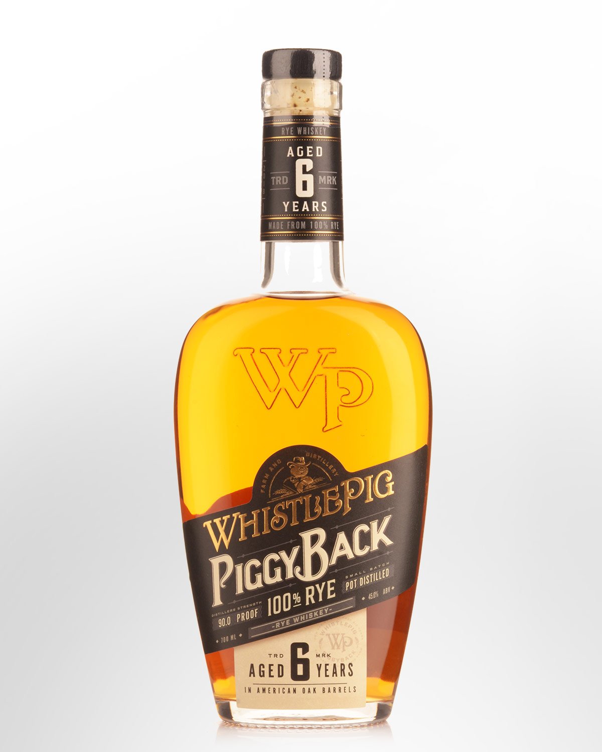 Whistle Pig PiggyBack 6 Year Old 100% Rye Whiskey (700ml)