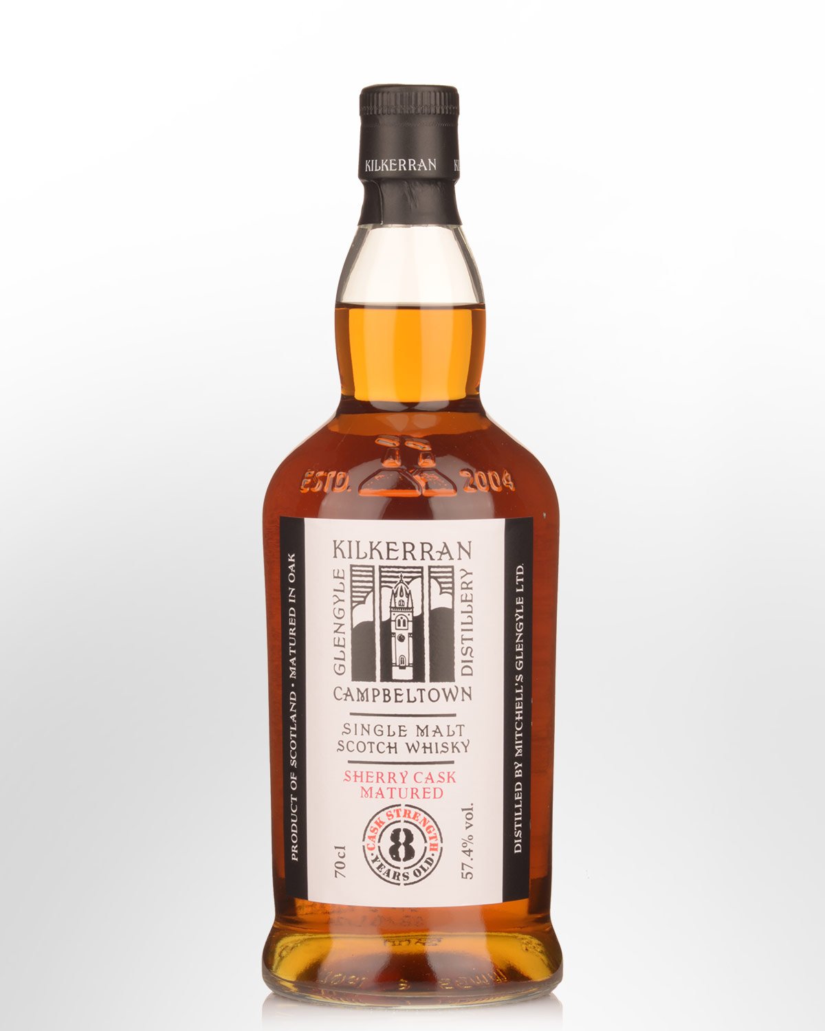 Glengyle Distillery Kilkerran 8 Year Old Sherry Cask Matured Cask Strength Single Malt Scotch Whisky (700ml) - 2024 Release