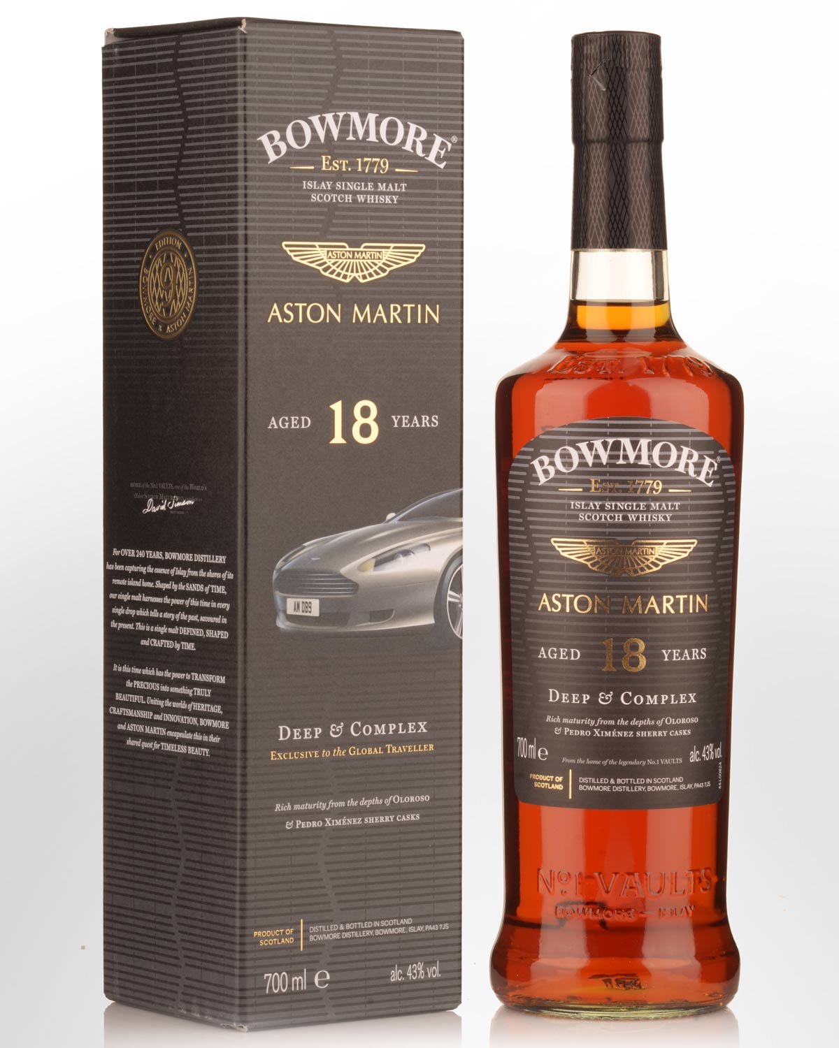 Bowmore Aston Martin Deep & Complex 18 Year Old Single Malt Scotch Whisky (700ml)