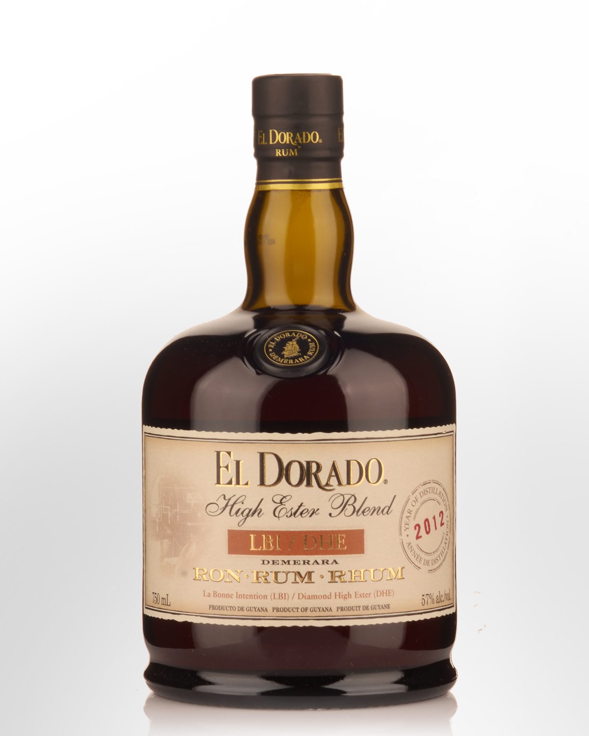 2012 El Dorado High Ester Blend LBI / DHE Cask Strength Guyana Rum (750ml)