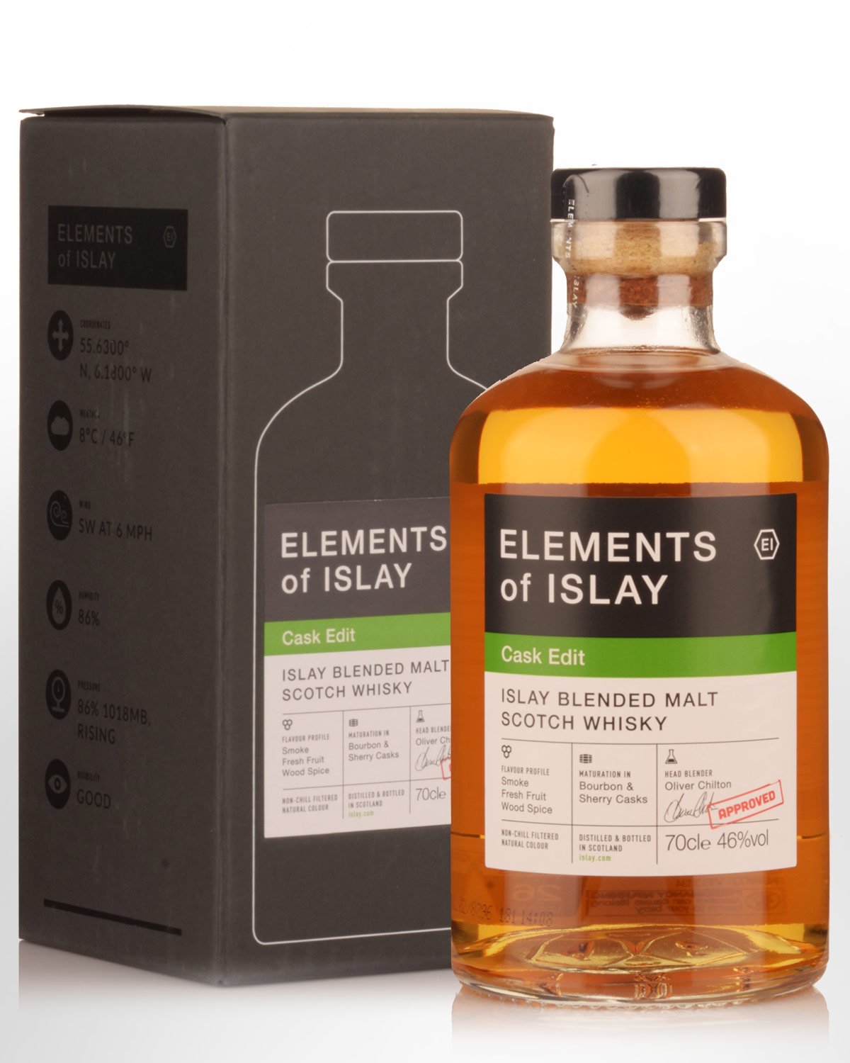 Elements of Islay Cask Edit Blended Malt Scotch Whisky (700ml)