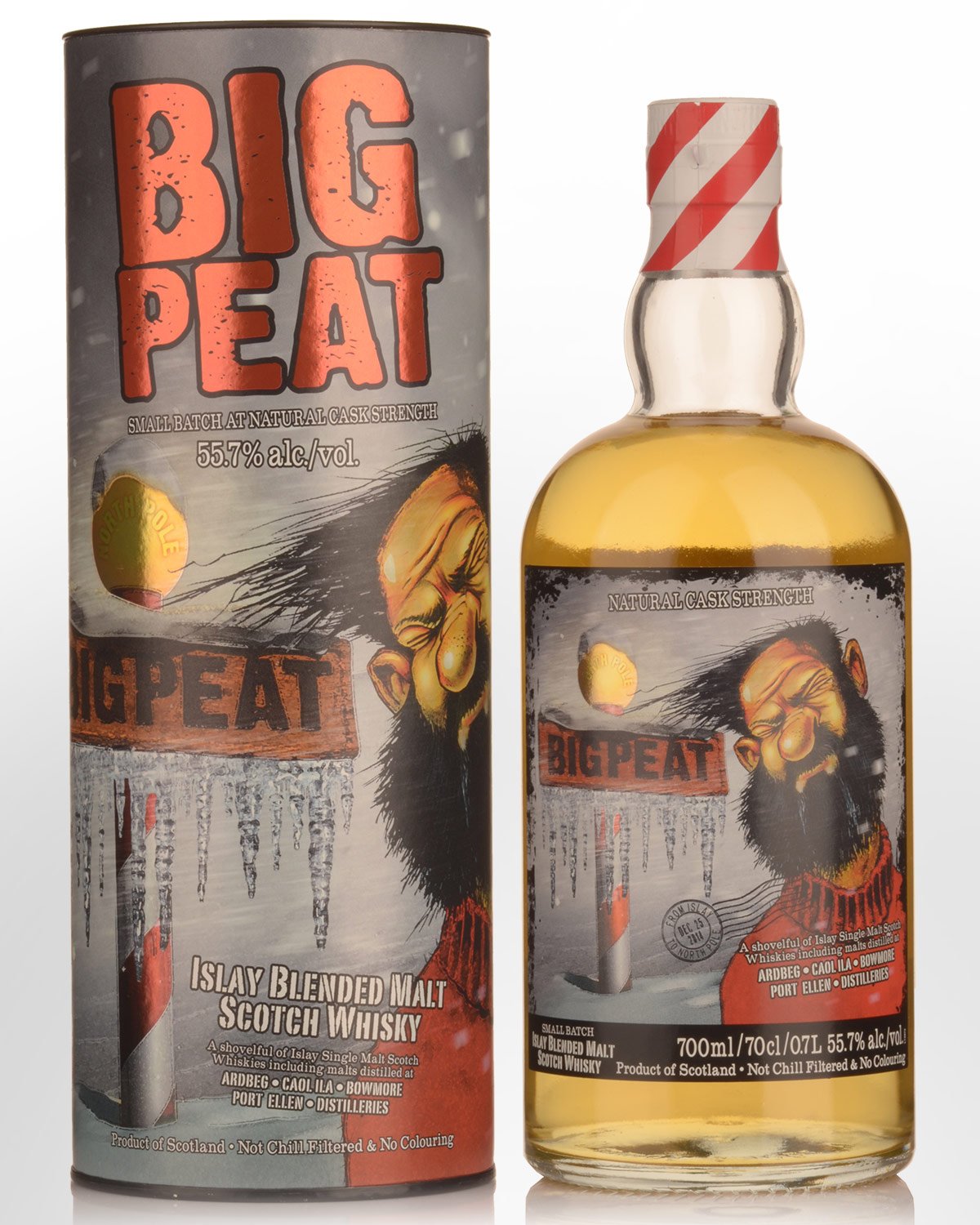 Douglas Laing's Big Peat Small Batch Cask Strength Islay Blended Malt Scotch Whisky (700ml) - 2014 Christmas Edition