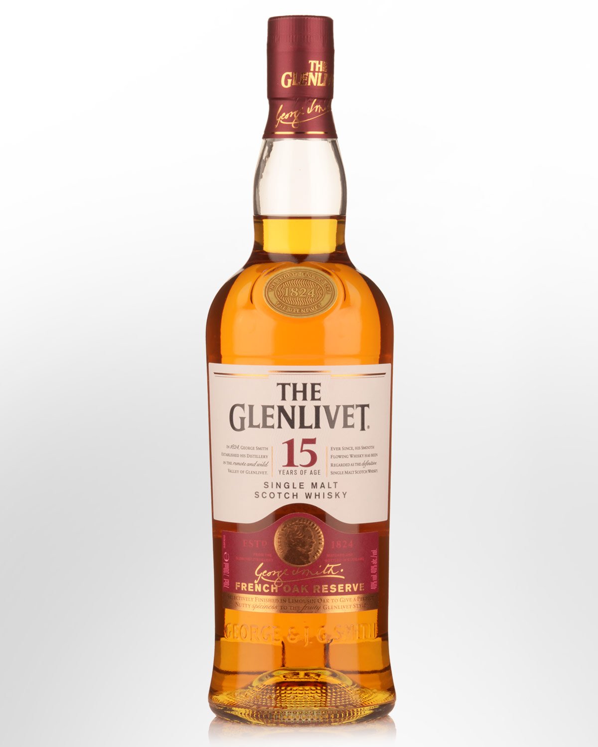 Glenlivet 15 Year Old French Oak Reserve Single Malt Scotch Whisky (700ml)