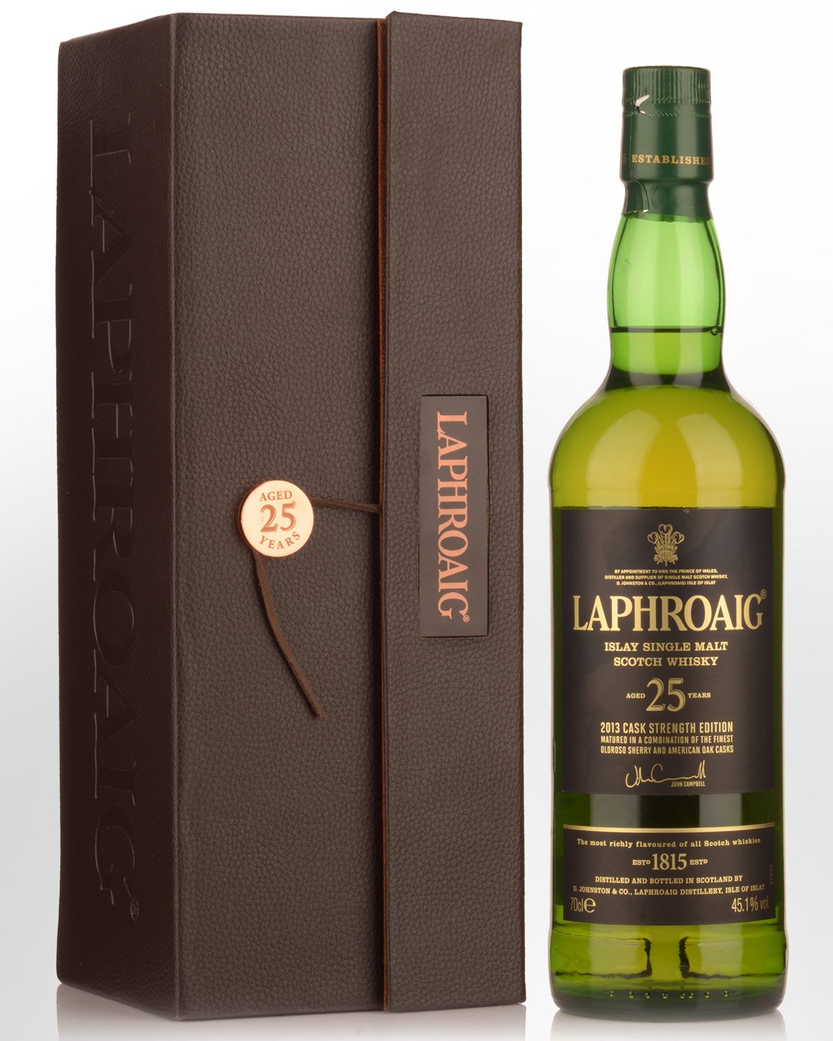 2013 Laphroaig 25 Year Old Cask Strength Single Malt Scotch Whisky (700ml)