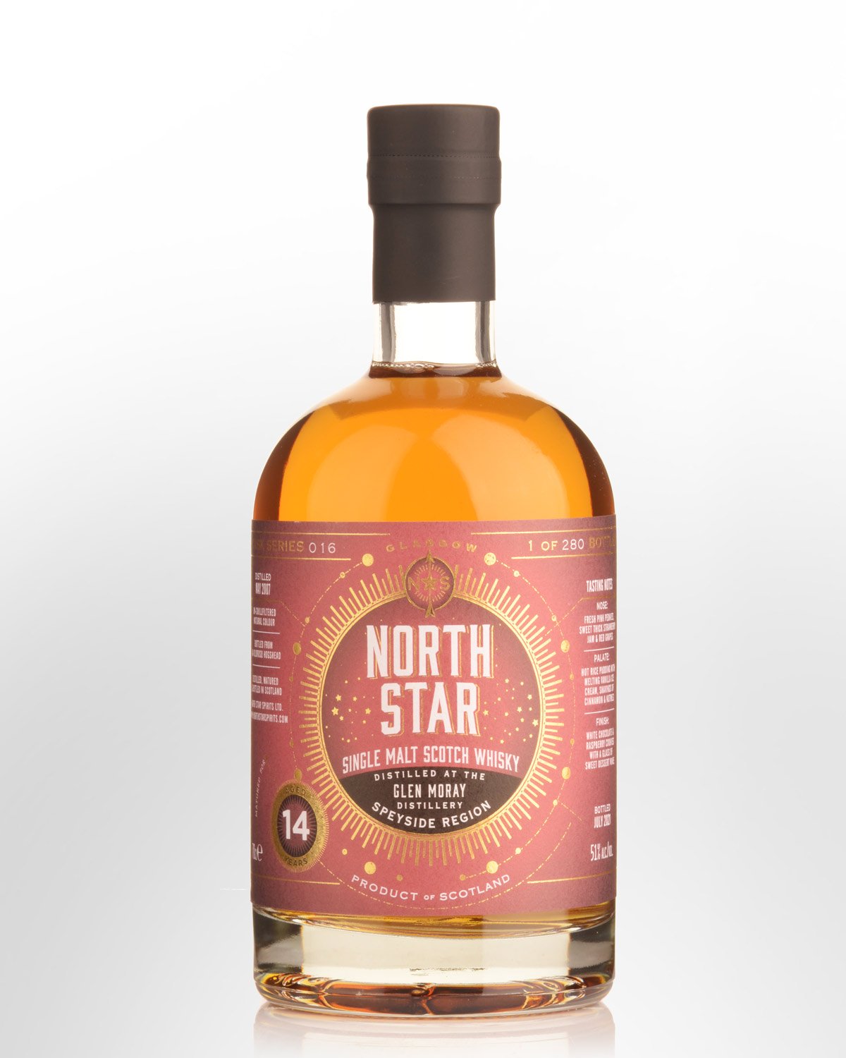 2007 North Star Glen Moray 14 Year Old Single Malt Scotch Whisky (700ml)