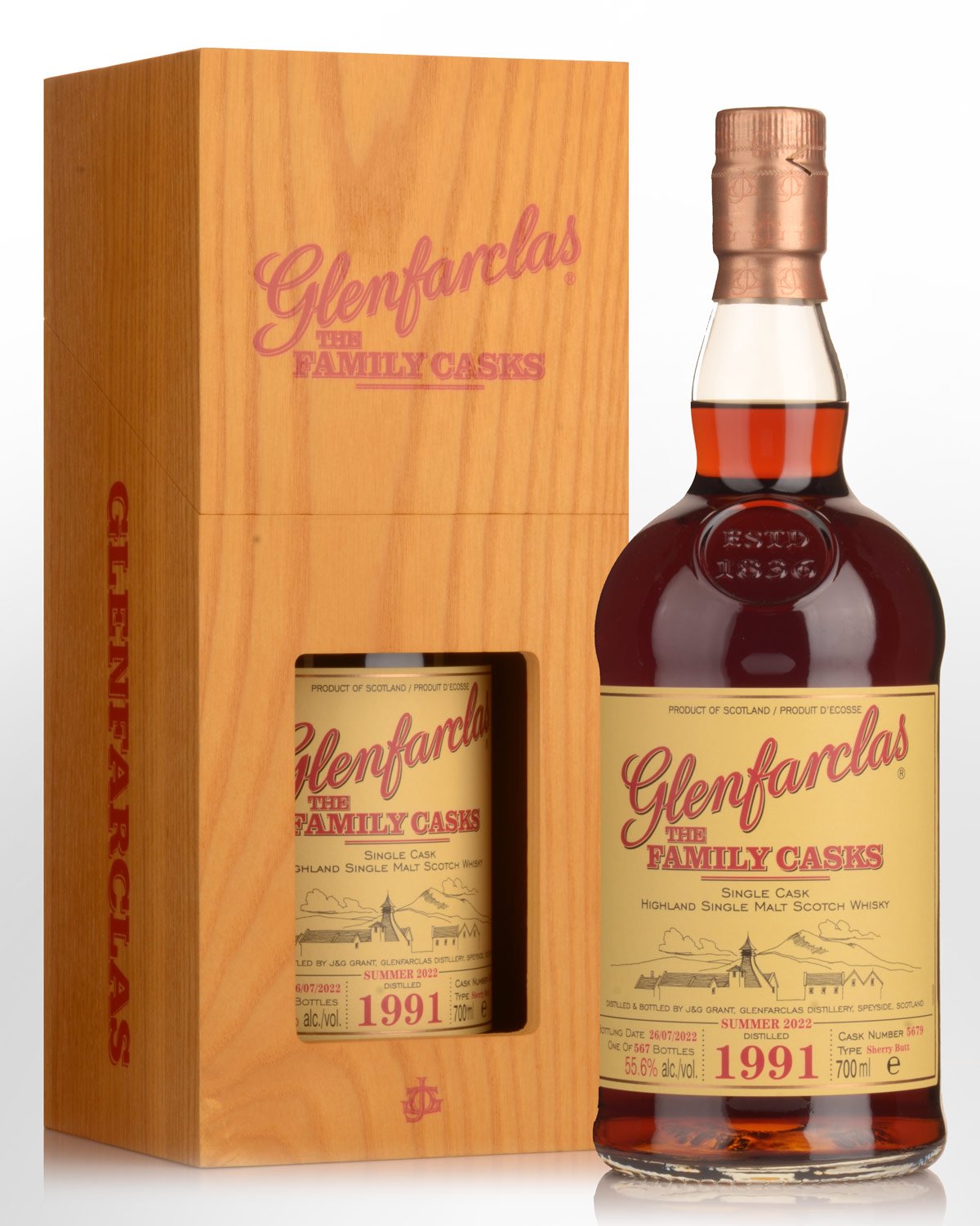 1991 Glenfarclas The Family Casks Cask Strength Single Malt Scotch Whisky (700ml) - Summer 2022 Release