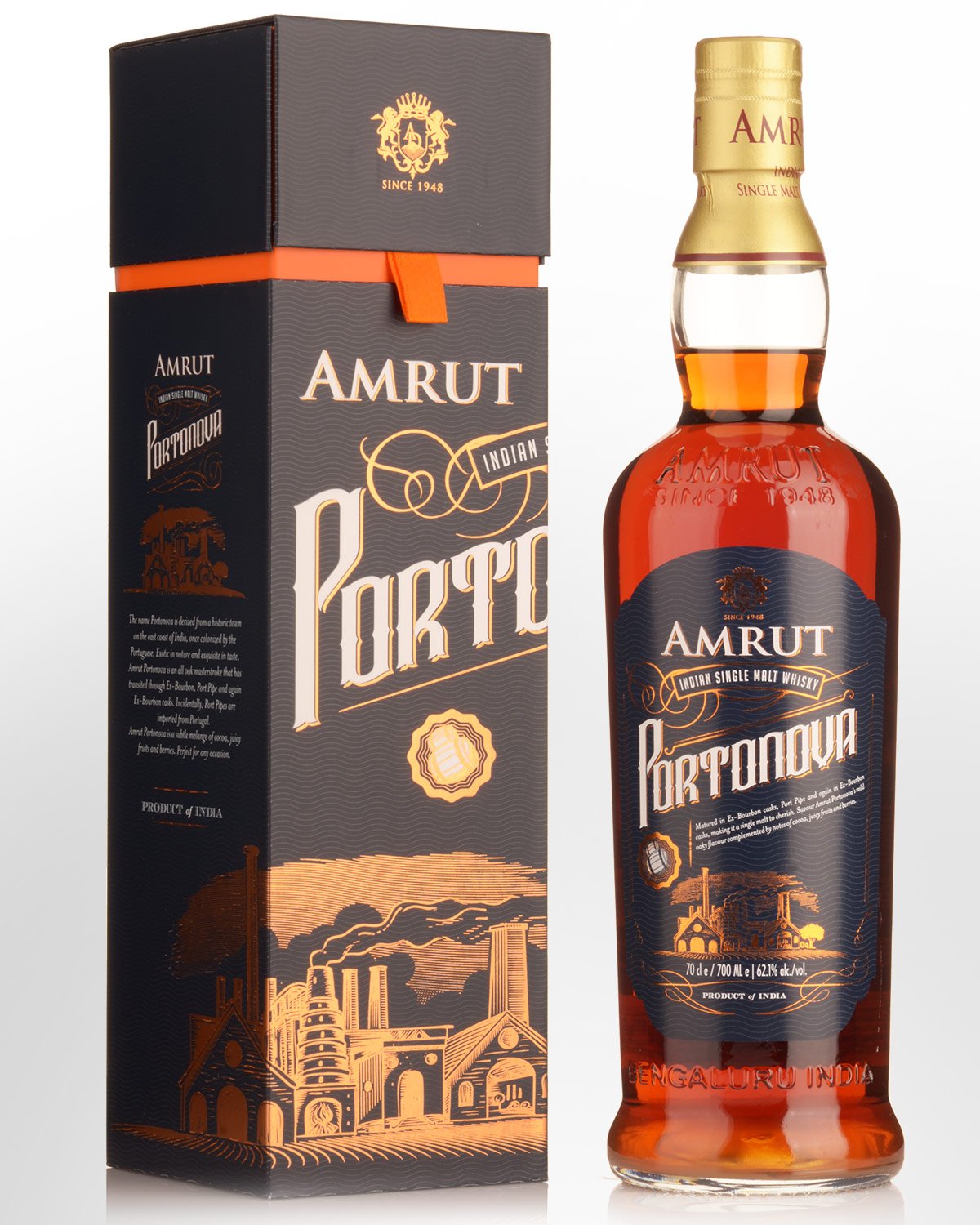 Amrut Portonova Cask Strength Single Malt Indian Whisky (700ml)