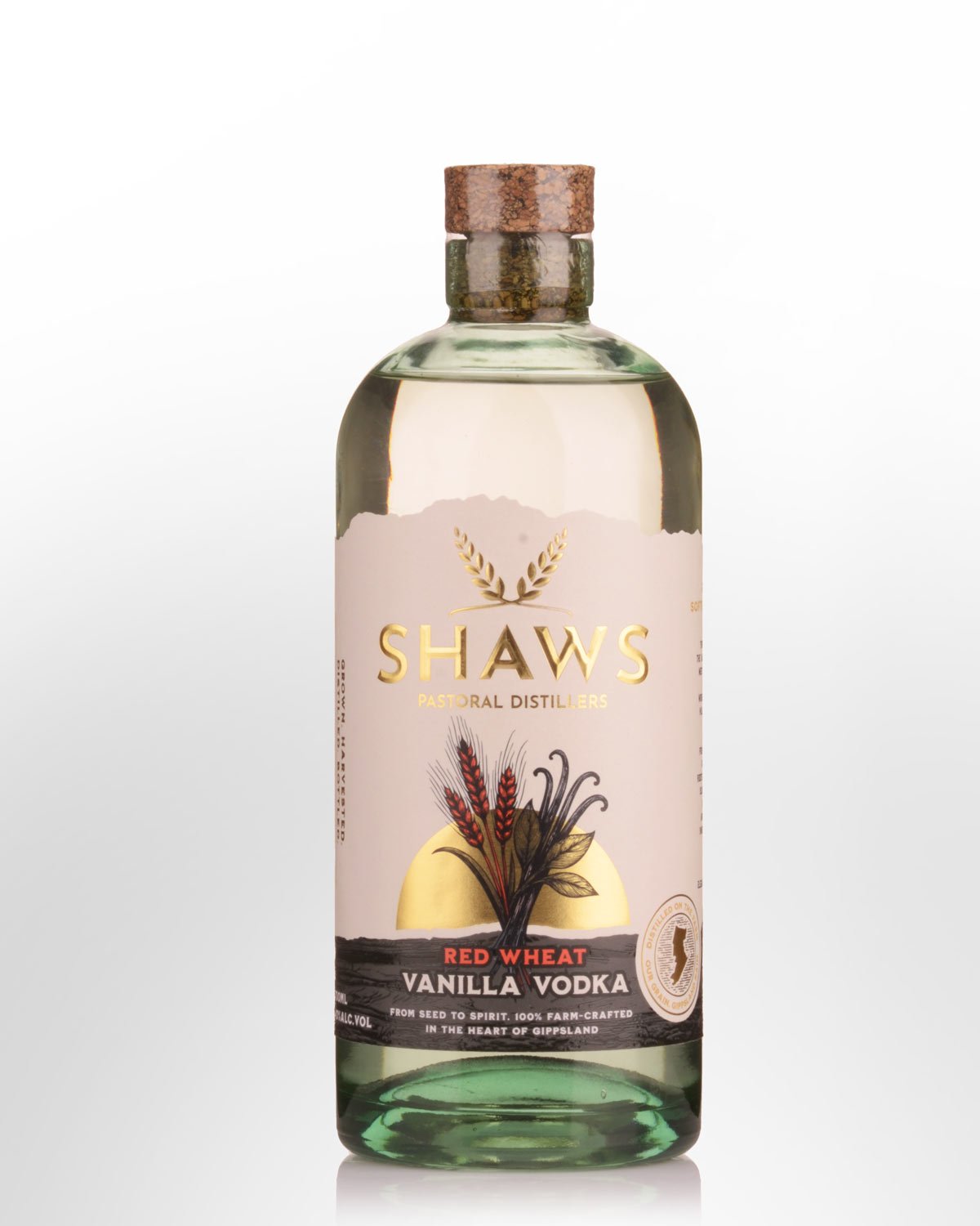 Shaw's Pastoral Distillery Red Wheat Australian Vanilla Vodka (700ml)