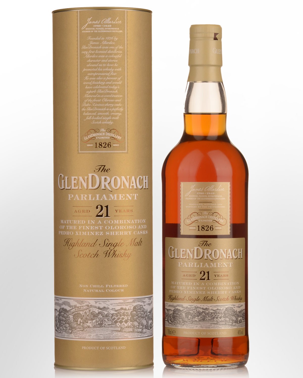 Glendronach 21 Year Old Parliament Single Malt Scotch Whisky (700ml) - 2017 Batch