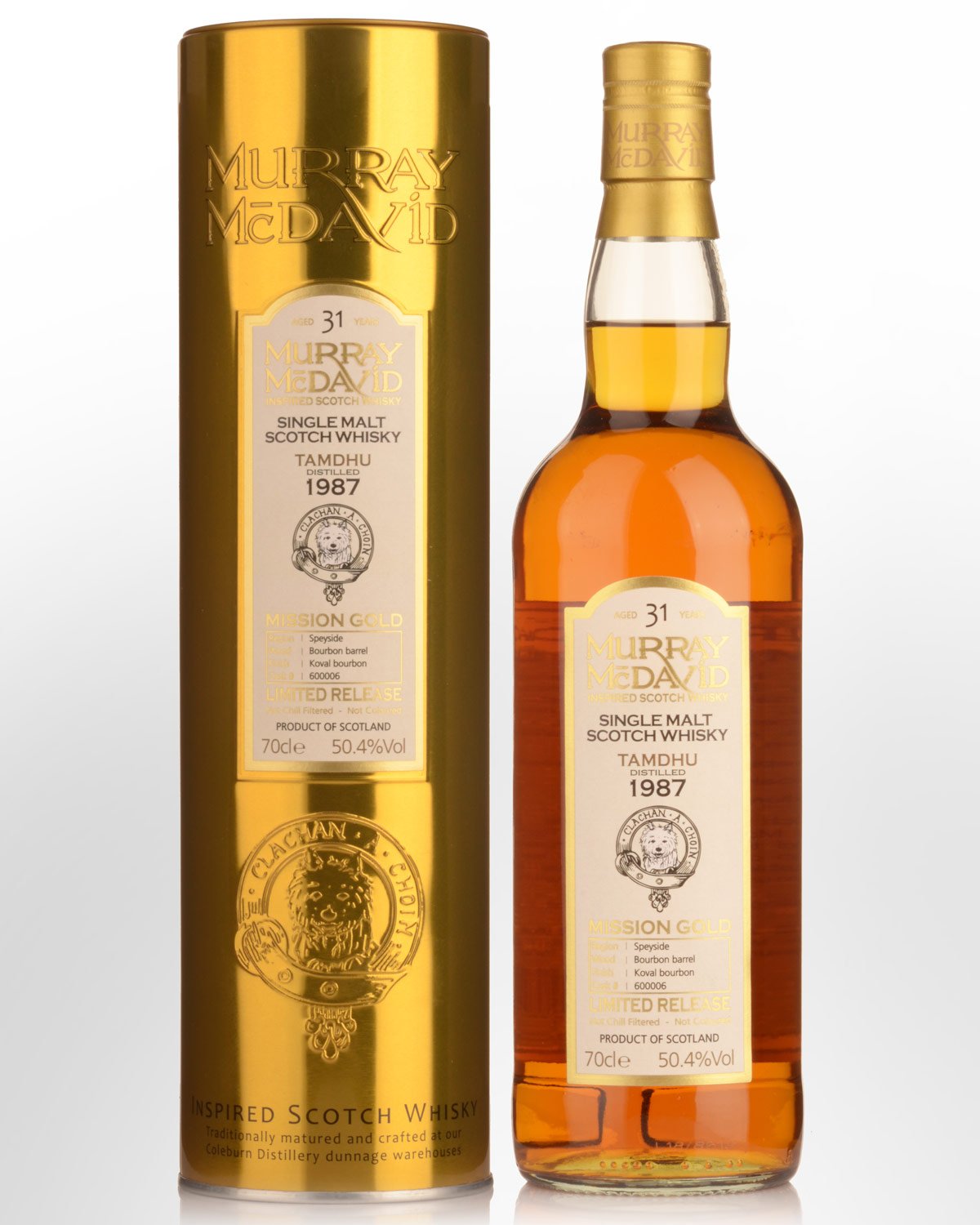 1987 Murray McDavid Tamdhu 31 Year Old Cask Strength Single Malt Scotch Whisky (700ml)