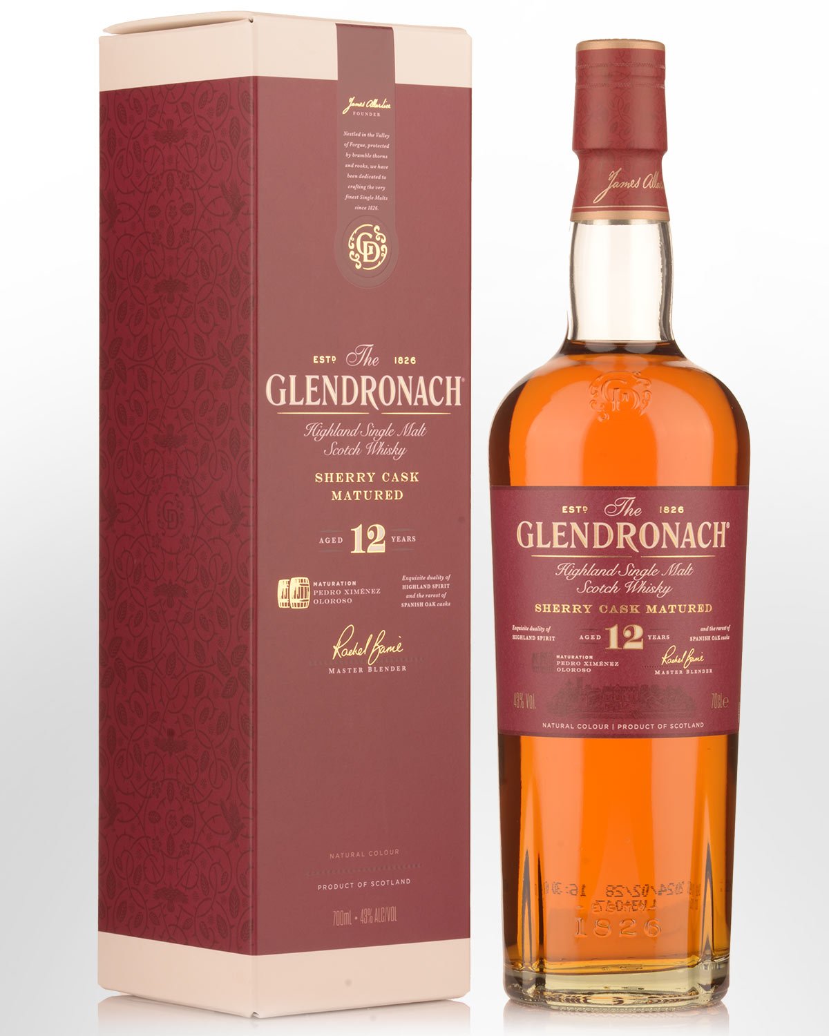 Glendronach 12 Year Old Single Malt Scotch Whisky (700ml) - New Packaging