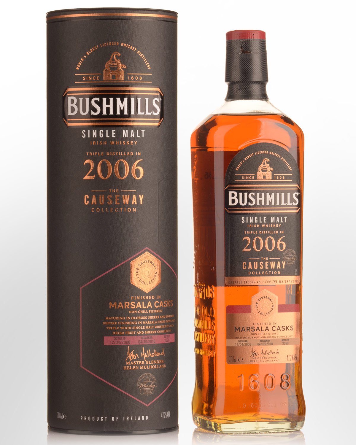 2006 Bushmills Causeway Collection Marsala Cask Finish Cask Strength Single Malt Irish Whiskey (700ml)