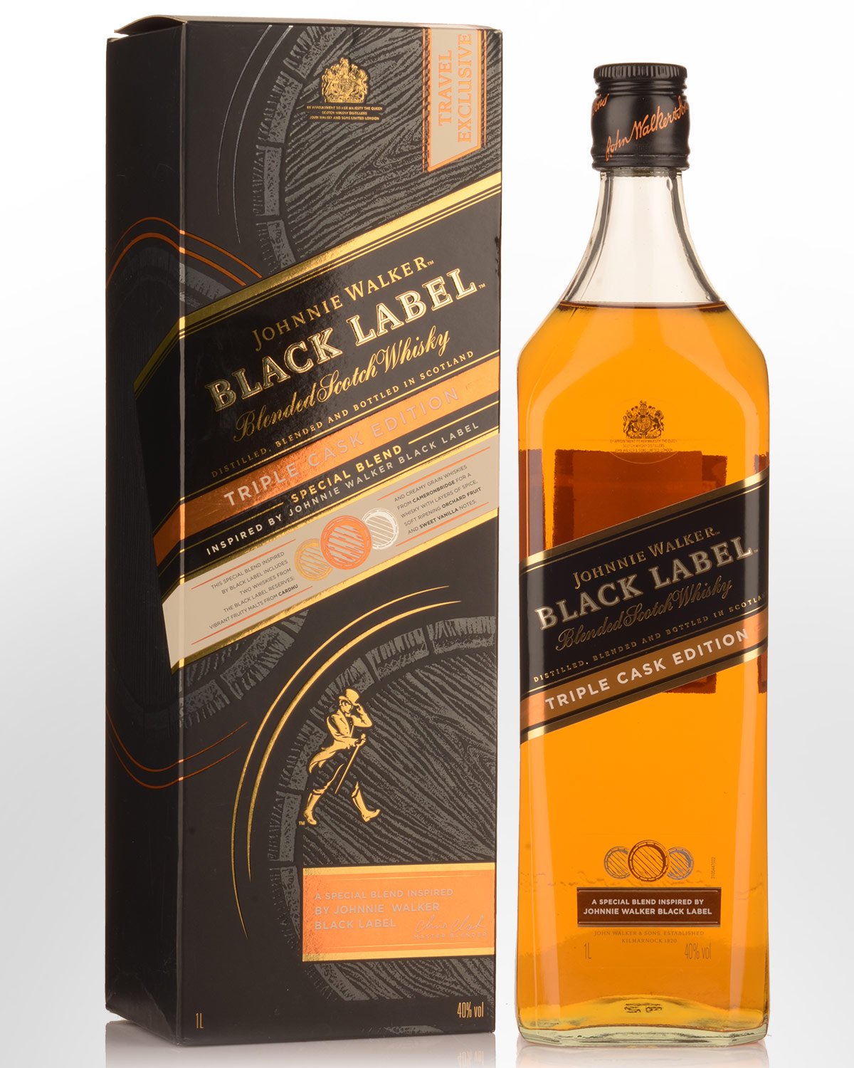 Johnnie Walker Black Label Triple Cask Edition Blended Scotch Whisky (1000ml)