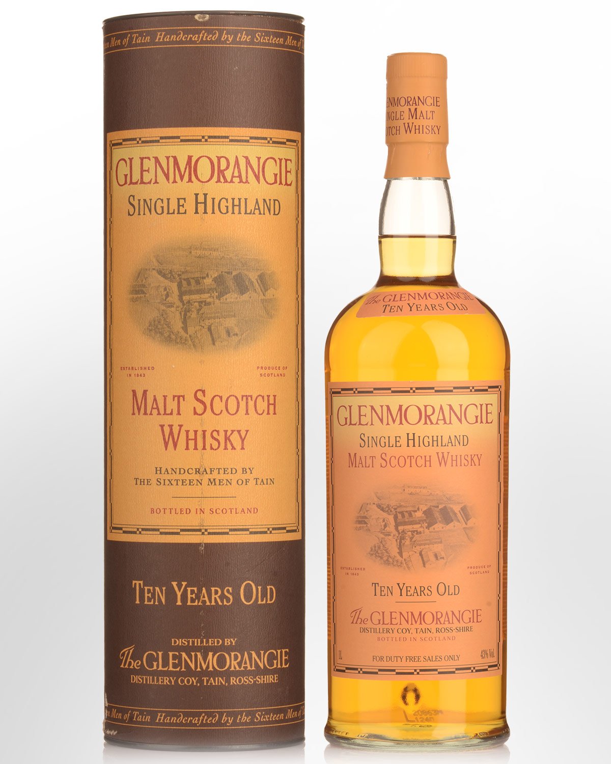 Glenmorangie 10 Year Old Single Malt Scotch Whisky (1000ml) - Early 2000s Bottling
