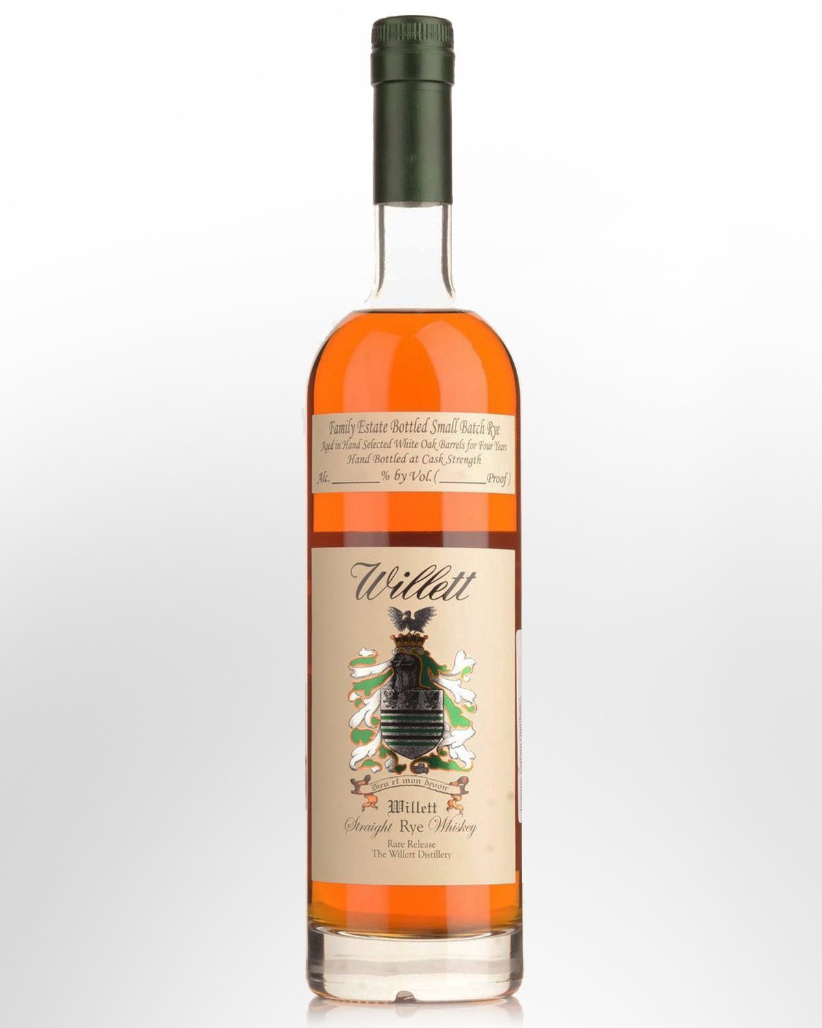 Willett Family Estate 4 Year Old Small Batch Rare Release Cask Strength Straight Rye Whiskey (750ml)