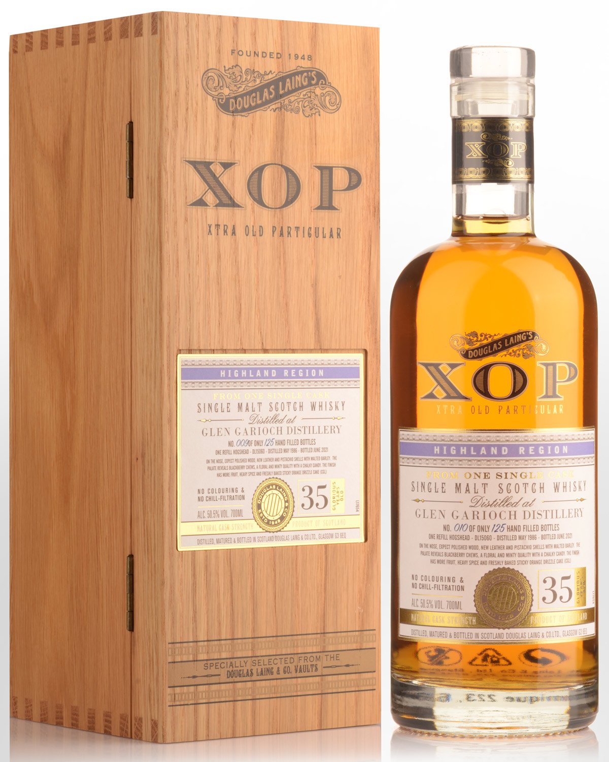 1986 Douglas Laing & Co. XOP Xtra Old Particular Glen Garioch 35 Year Old Single Cask Limited Release Cask Strength Single Malt Scotch Whisky (700ml)