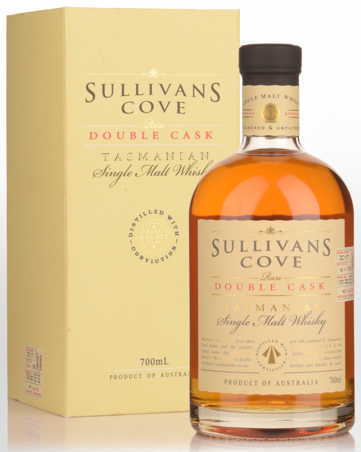 Sullivans Cove Double Cask Barrel DC117 Single Malt Australian Whisky (700ml)