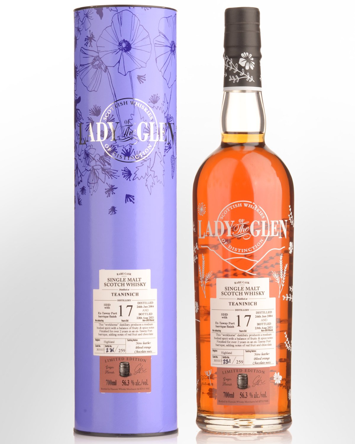 2004 Lady of the Glen Teaninich Single Cask #301013 17 Year Old Cask Strength Single Malt Scotch Whisky (700ml)