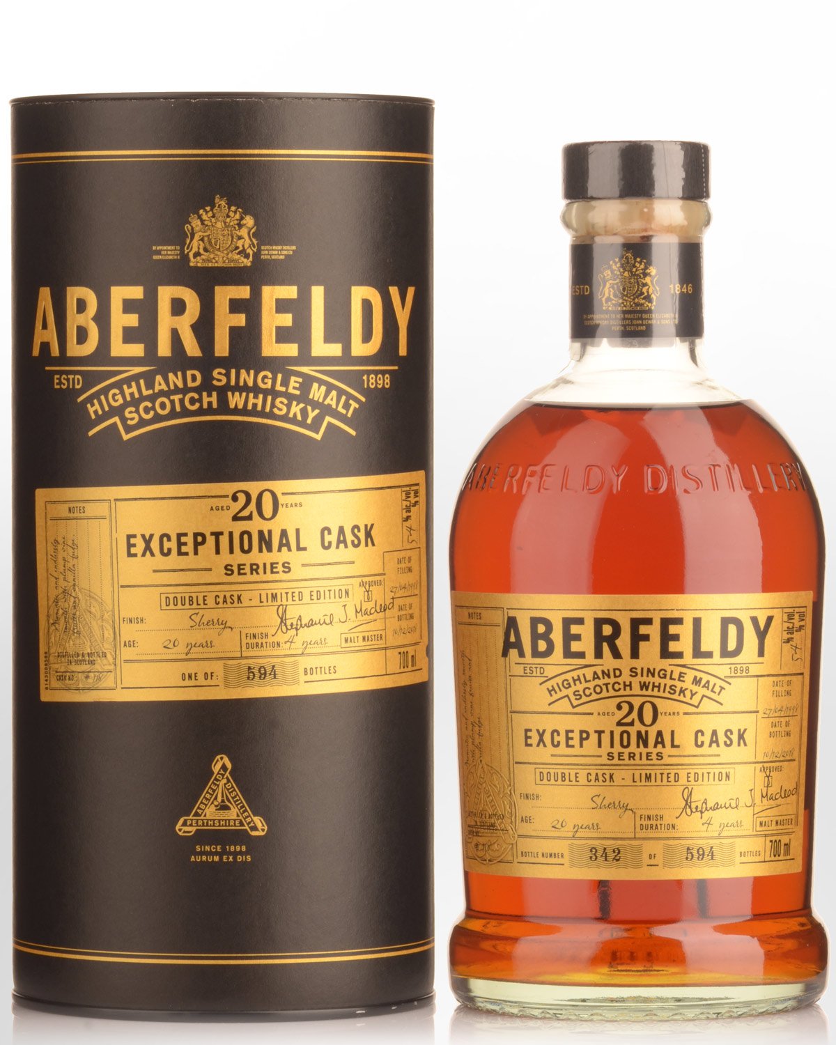 Aberfeldy Exceptional Cask Series 20 Year Old Cask Strength Single Malt Scotch Whisky (700ml)
