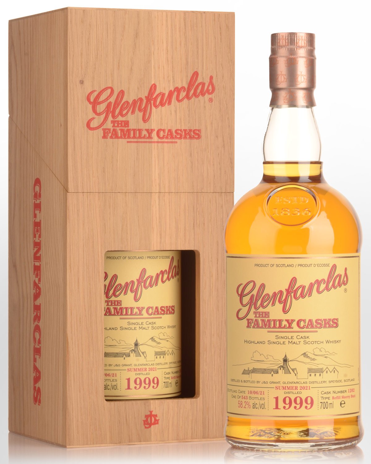 1999 Glenfarclas The Family Casks Cask Strength Single Malt Scotch Whisky (700ml) - Summer 2021 Release