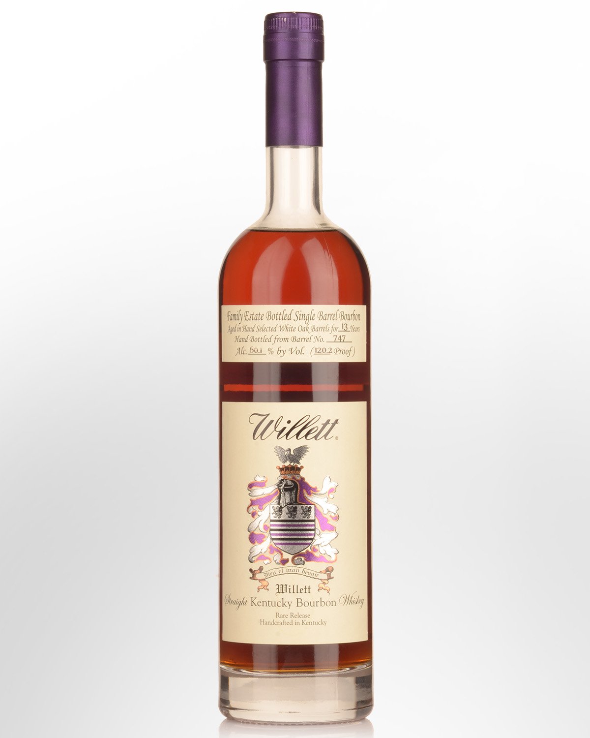 Willett Family Estate Small Batch Rare Release (Barrel 747) Cask Strength 13 Year Old Straight Bourbon Whiskey (750ml)