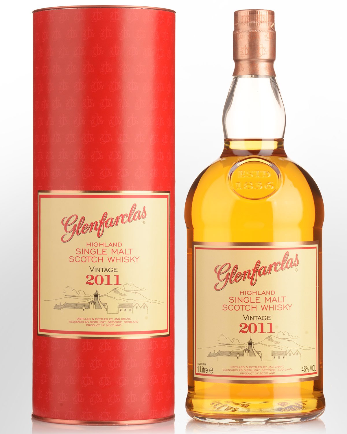 Glenfarclas Vintage 2011 Single Malt Scotch Whisky (1000ml)