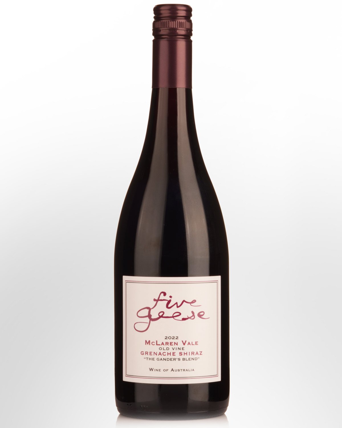 2022 Five Geese The Ganders Blend Old Vine Grenache Shiraz