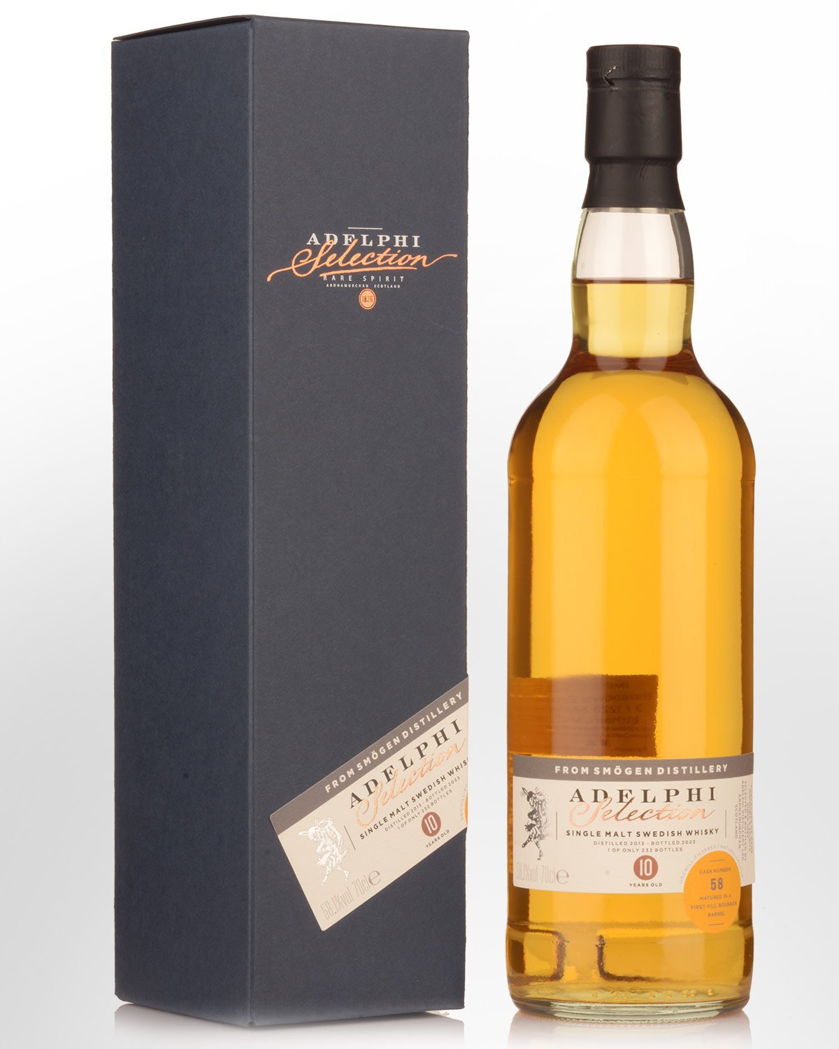 2013 Adelphi Smogen 10 Year Old Cask Strength Single Malt Swedish Whisky (700ml)