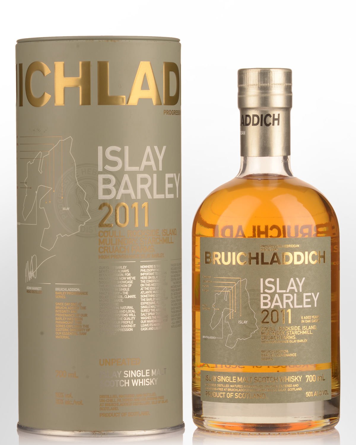 2011 Bruichladdich Islay Barley Unpeated Single Malt Scotch Whisky (700ml)