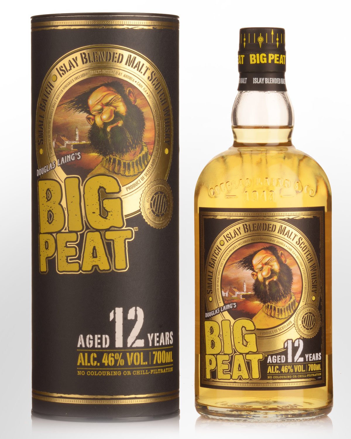 Douglas Laing's Big Peat 12 Year Old Small Batch Islay Blended Malt Scotch Whisky (700ml)