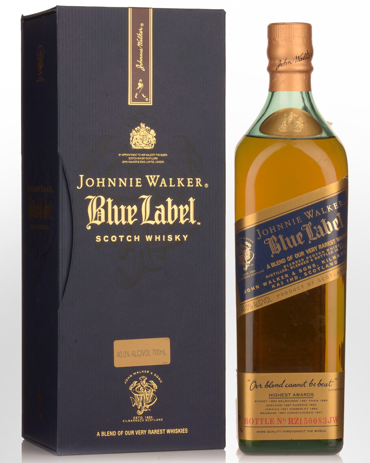 Johnnie Walker Blue Label Blended Scotch Whisky (700ml) - Circa 2000 Bottling