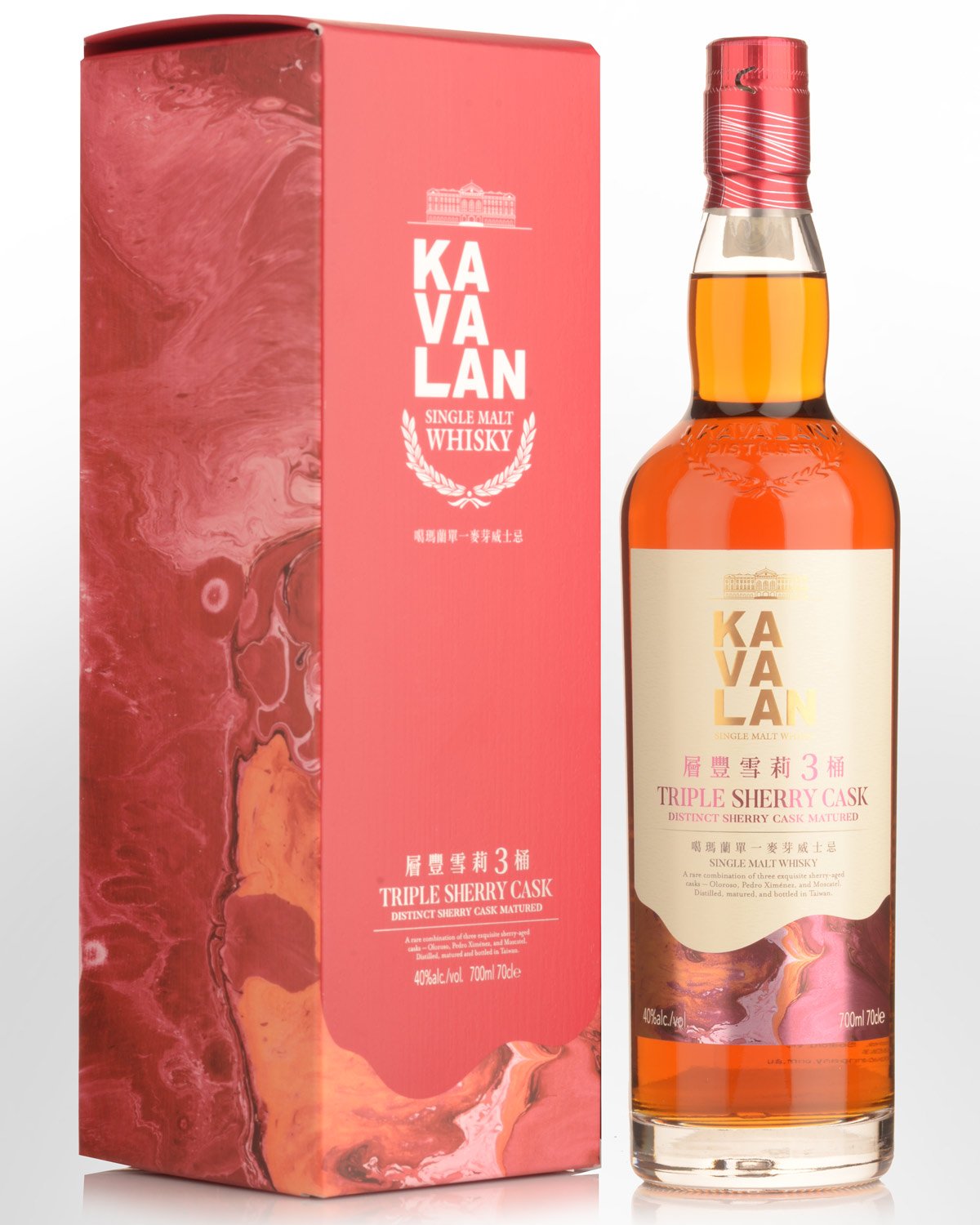 Kavalan Triple Sherry Cask Matured Single Malt Taiwanese Whisky (700ml)