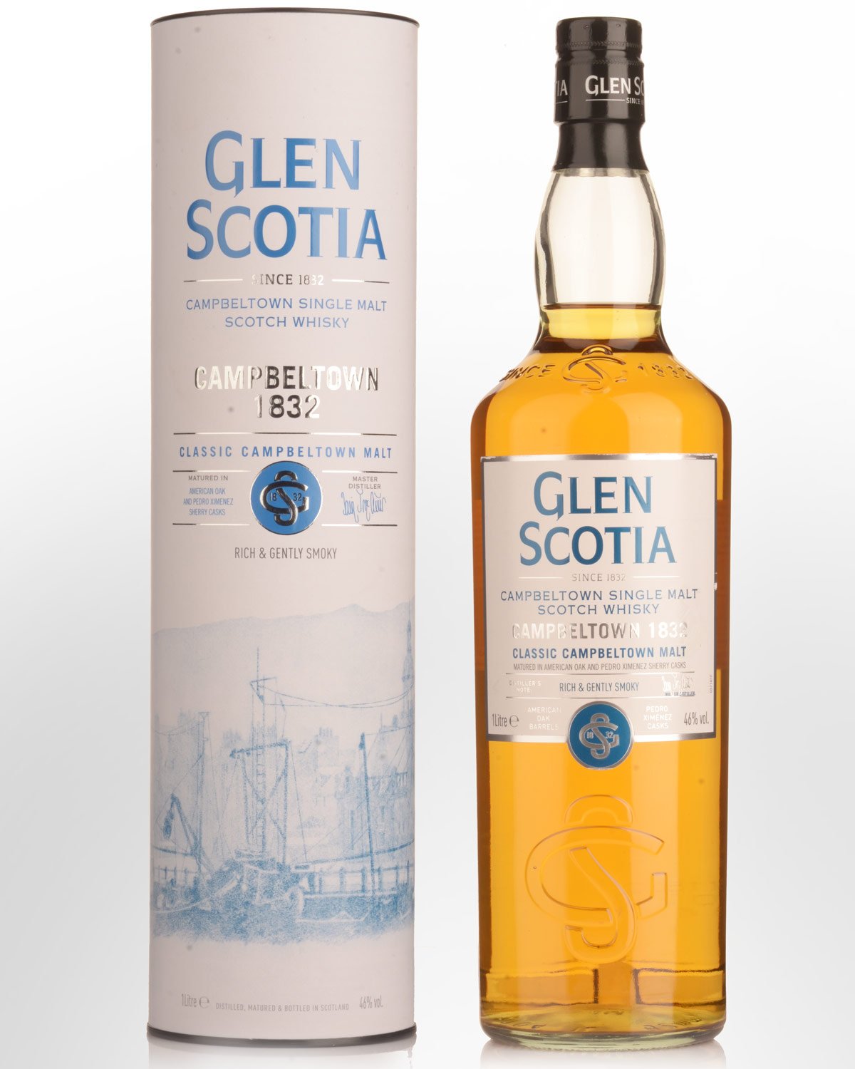 Glen Scotia Campbeltown 1832 Single Malt Scotch Whisky (1000ml)