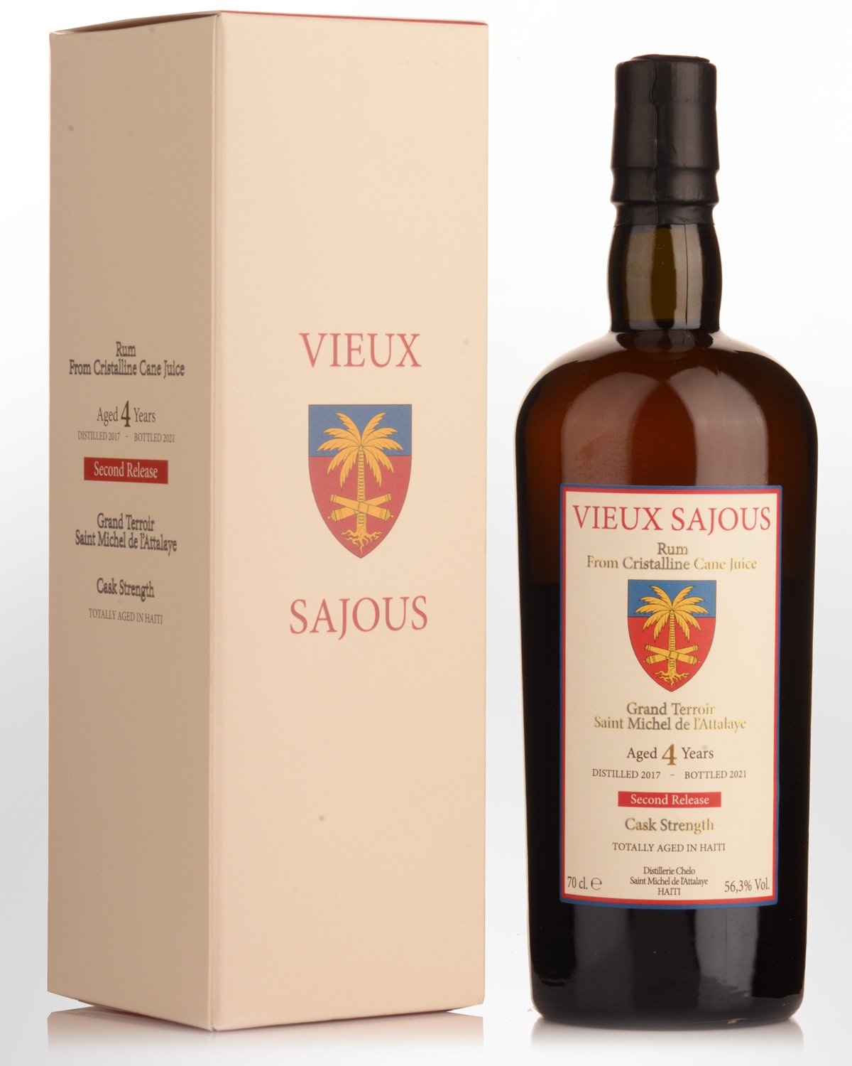 Vieux Sajous 4 Year Old Cask Strength Clairin Rum (700ml) - 2nd Release