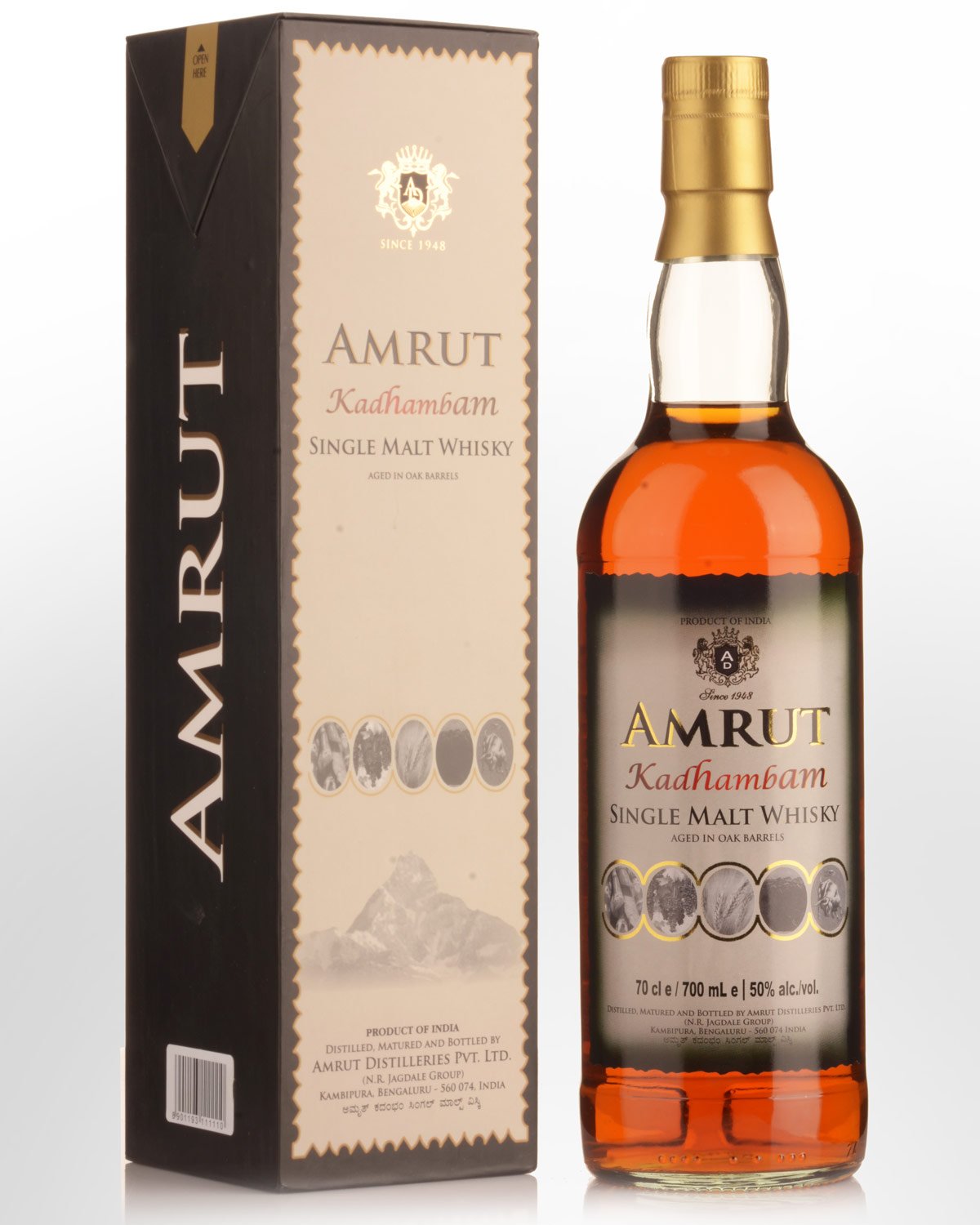 Amrut Kadhambam Single Malt Indian Whisky (700ml)