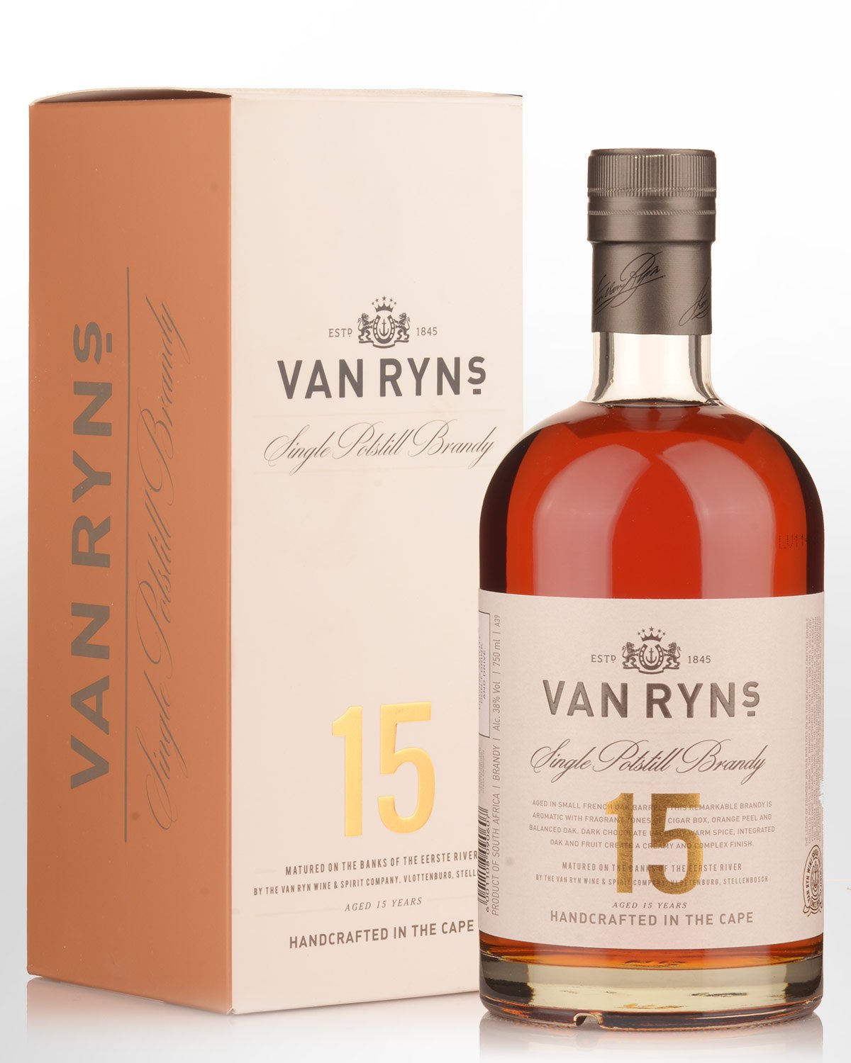 Van Ryn's 15 Year Old Single Pot Still Brandy (750ml)