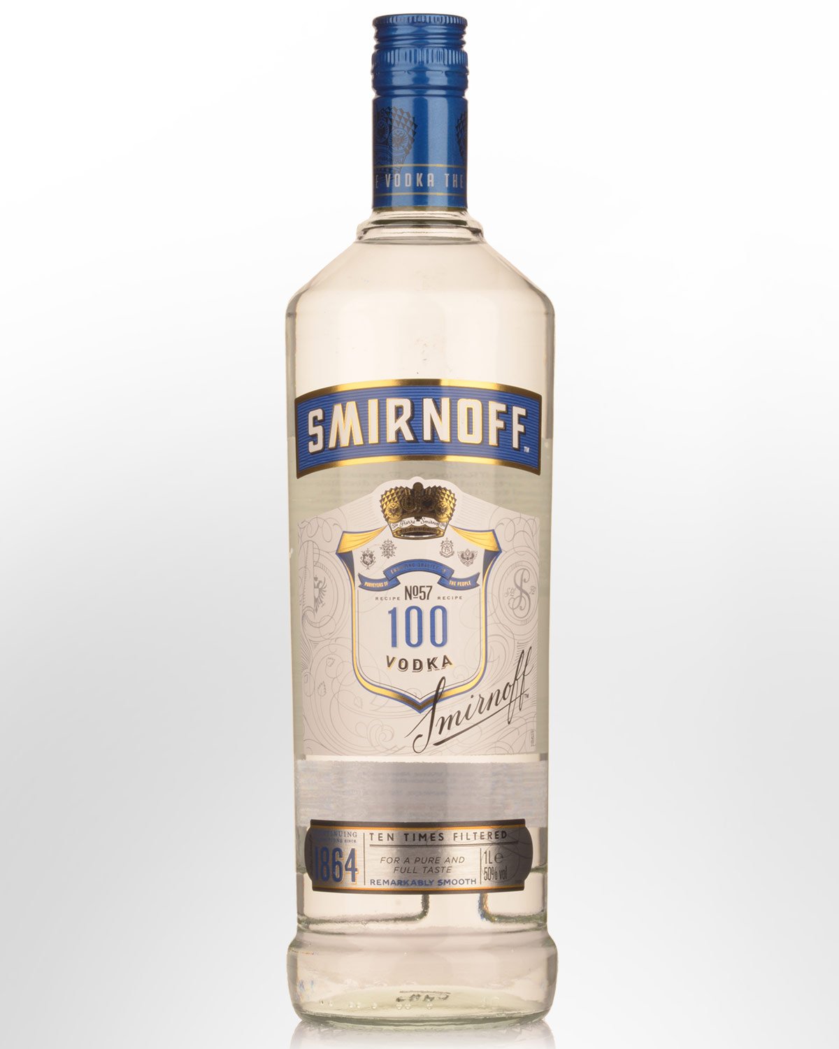 Smirnoff Blue 100 Proof Vodka (1000ml)