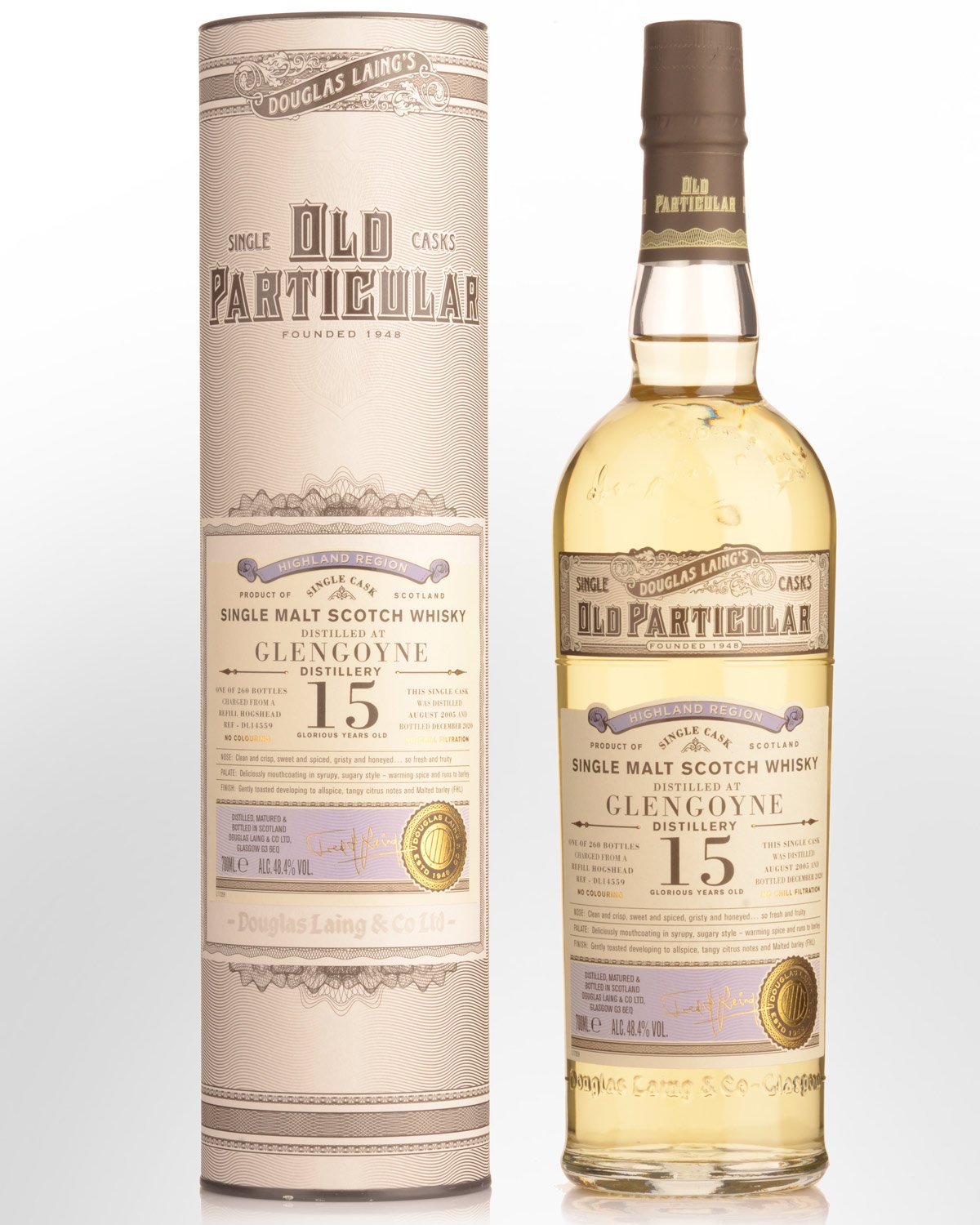 2005 Douglas Laing & Co. Old Particular Single Cask Glengoyne 15 Year Old Single Malt Scotch Whisky (700ml)