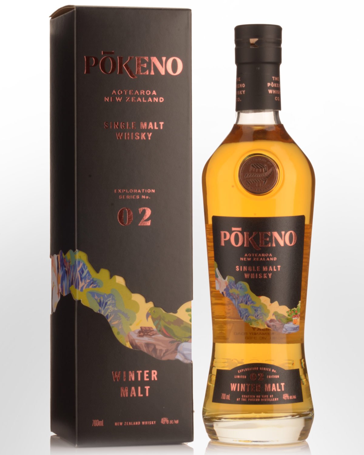 Pokeno Exploration Series No. 02 Winter Malt Single Malt New Zealand Whisky (700ml)
