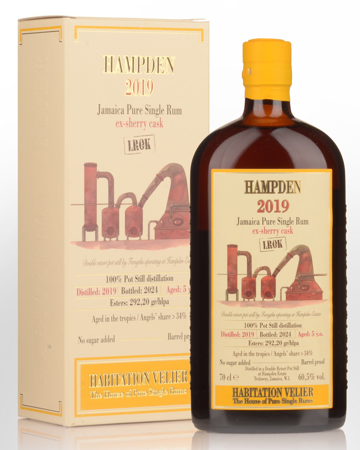 2019 Habitation Velier Hampden LROK 5 Year Old Cask Strength Jamaica Pure Single Rum (700ml)