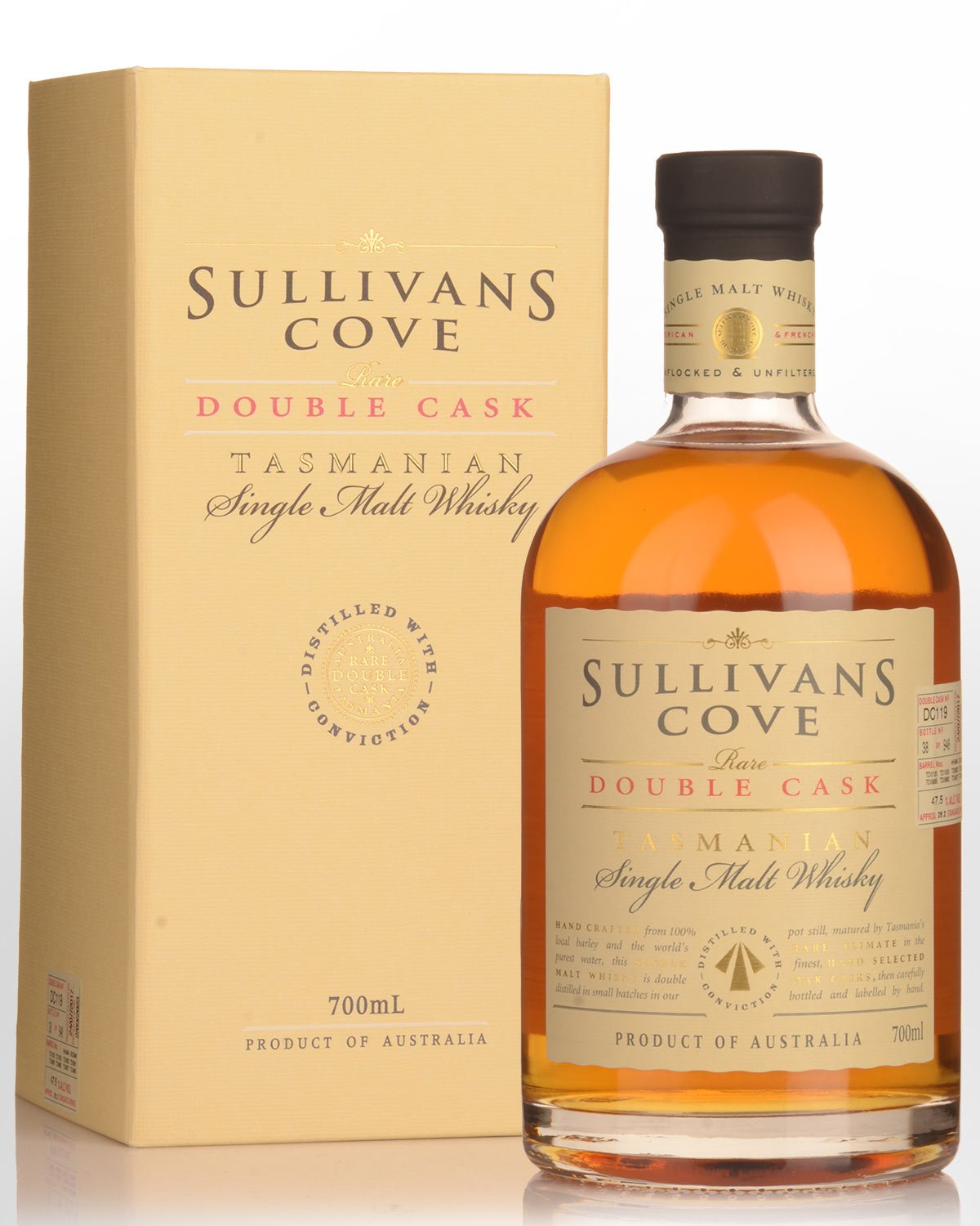 Sullivans Cove Double Cask Barrel DC119 Single Malt Australian Whisky (700ml)