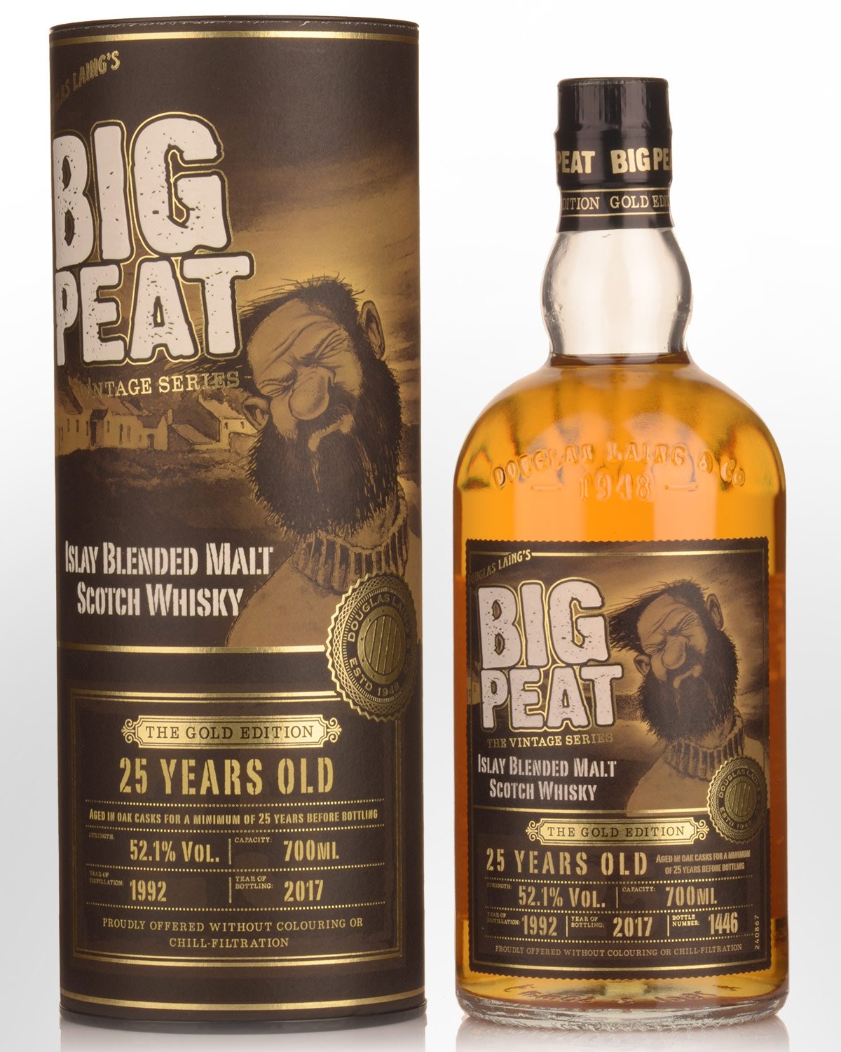 Douglas Laing's Big Peat 25 Year Old Small Batch Islay Blended Malt Scotch Whisky (700ml)
