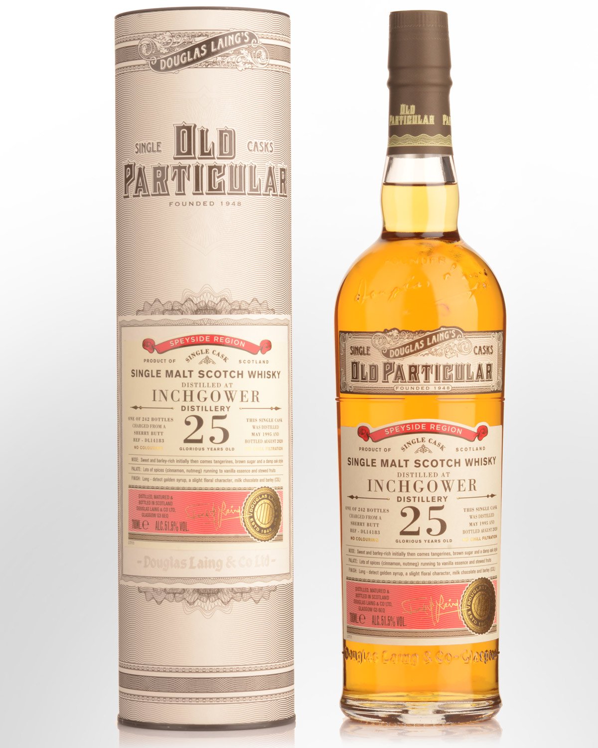 1995 Douglas Laing & Co. Old Particular Single Cask Inchgower 25 Year Old Single Malt Scotch Whisky (700ml)